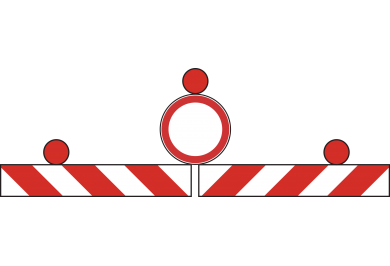 Crveno trepćuće svjetlo za obilježavanje radova na cesti i zapreka