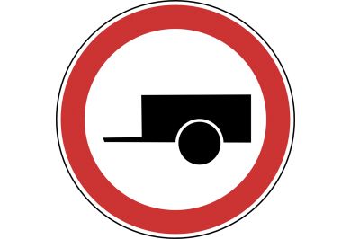 Zabrana prometa za sva motorna vozila koja vuku priključno vozilo