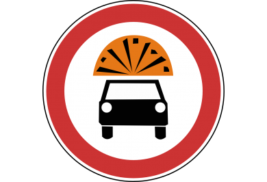 Zabrana prometa za vozila koja prevoze eksploziv ili lako zapaljive tvari