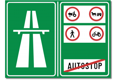 Zabrana ulaska određenih vrsta vozila na autocestu ili brzu cestu