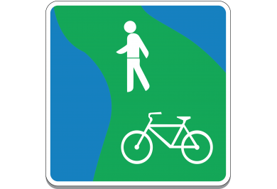 Zelena površina za pješake i bicikliste